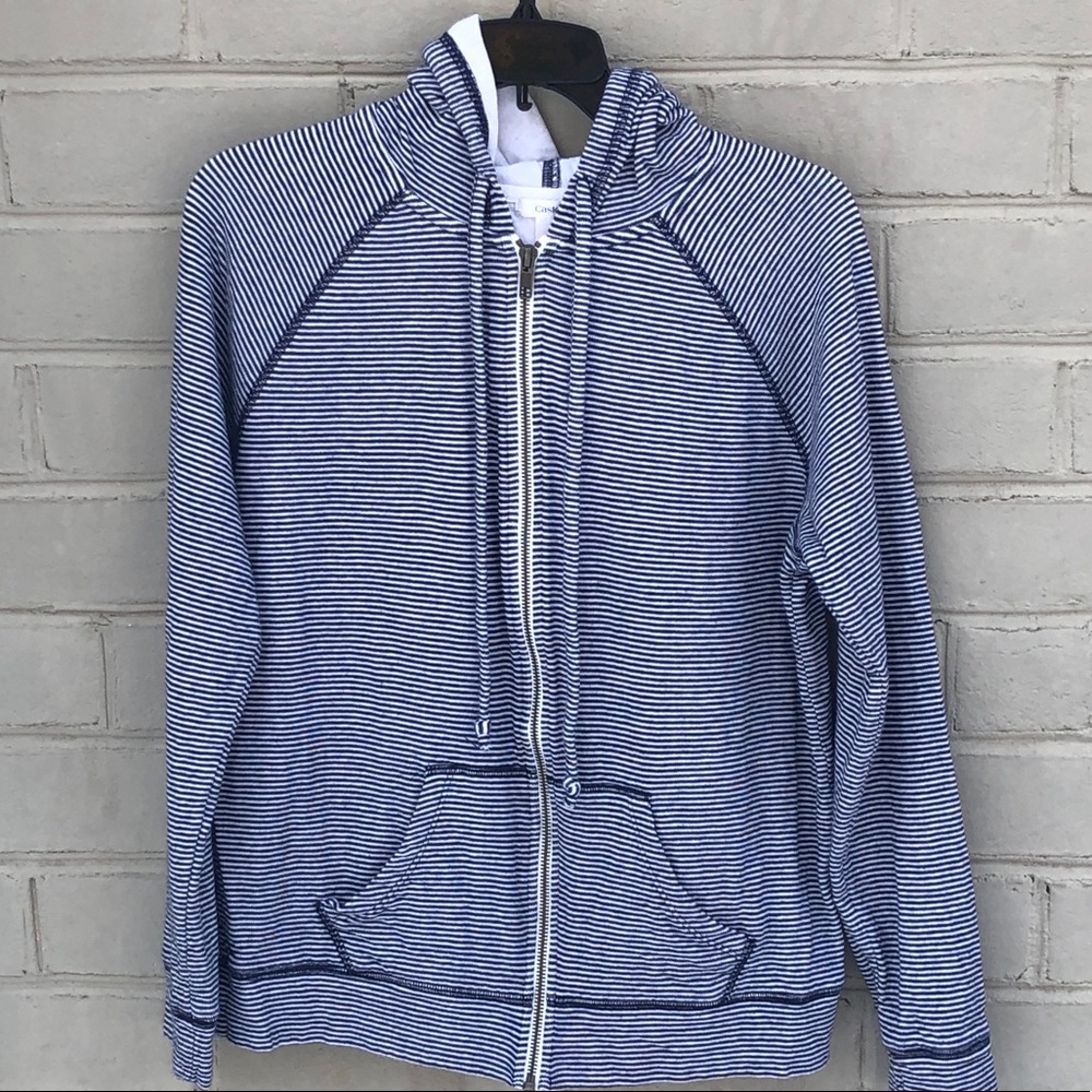 EUC Caslon Size M/L Blue Striped Sweatshirt